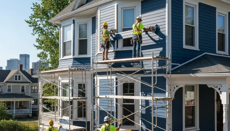 Philadelphia, PA siding contractor offering vinyl siding installation for local homes