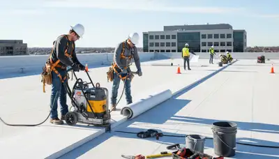 Philadelphia, PA commercial roofing service by FX Remodeling & Exteriors for local businesses