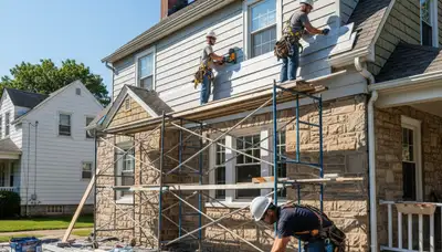 Vinyl siding installation in Philadelphia, PA for a home exterior upgrade