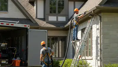 Philadelphia gutter cleaning service by FX Remodeling & Exteriors for home water protection