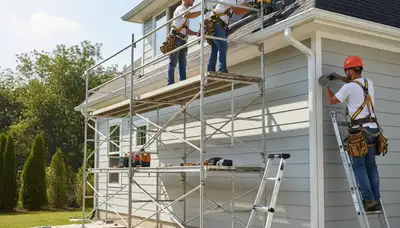 Philadelphia, PA gutter installation by FX Remodeling & Exteriors for residential water drainage protection