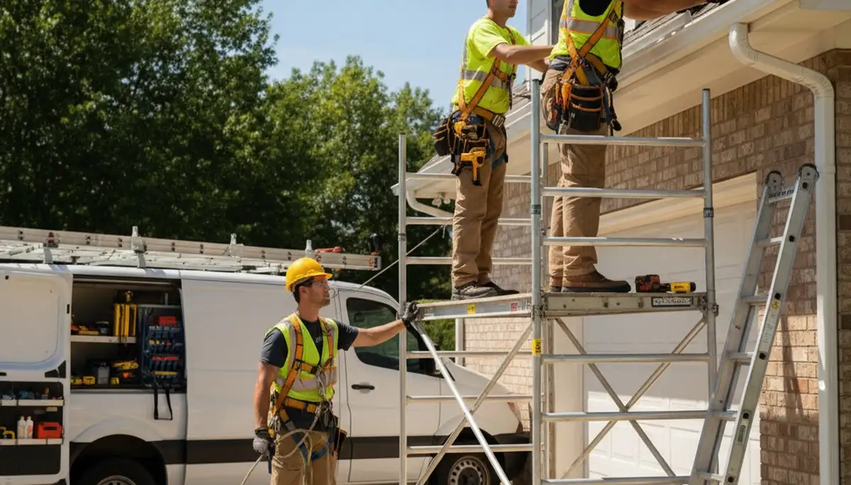 Philadelphia, PA gutter installation by FX Remodeling & Exteriors on a residential home