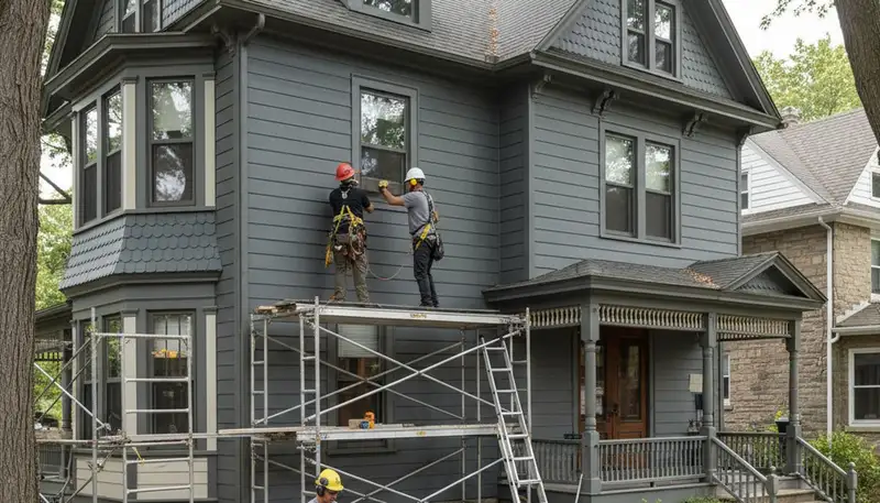 Vinyl siding installation in Philadelphia, PA for a home exterior upgrade
